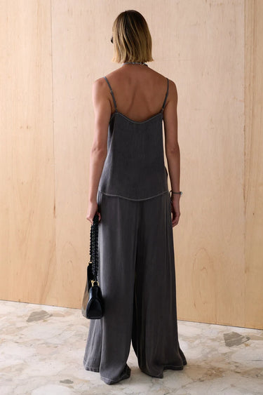 Sancia The Rylen Cupro Top in Slate