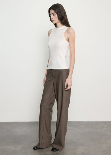 Enza Costa Cashmere Rib Tank in Off White