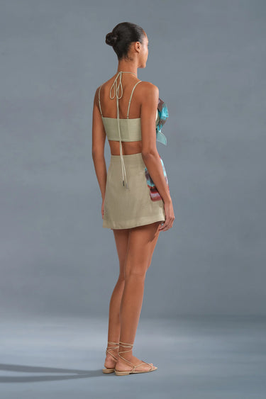 AMUR Maisie 3D Orchid Top in Sage Orchid