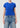 Agolde Adine Shrunken Tee In Cobalt