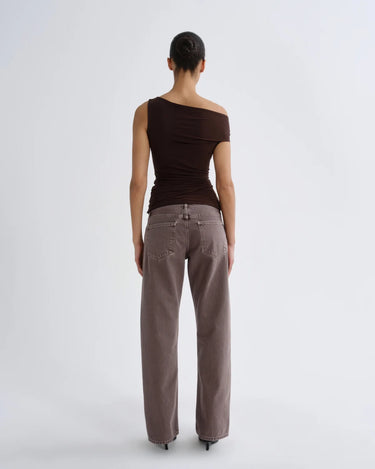 Agolde Carlin Top in Chocolate