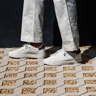 Clae Bradley Knit Sneaker in White Pine Needle