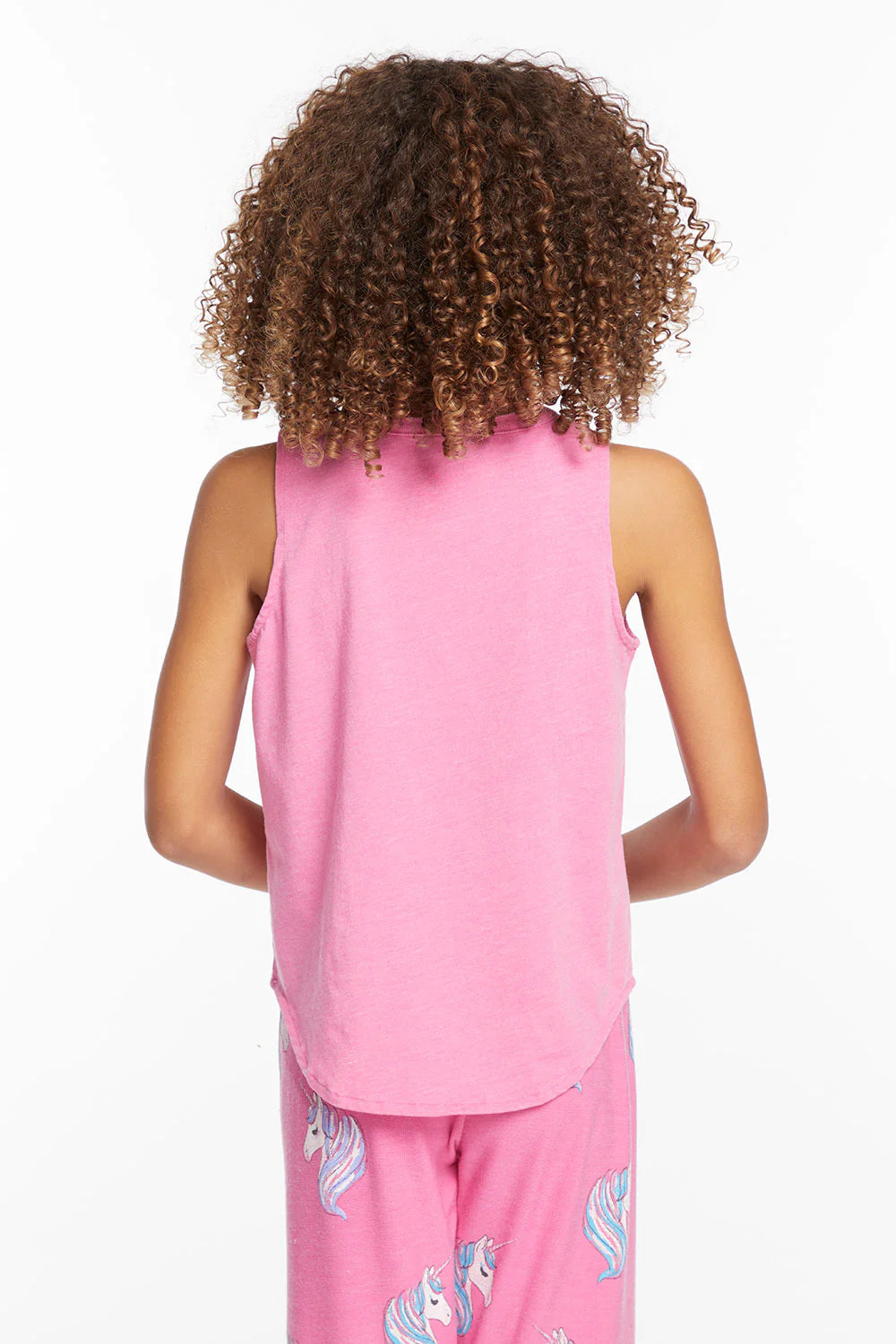 Chaser Kids Pretty Unicorn Tank in Cotton Candy