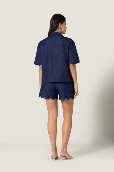 Scarlett Poppies Sandsora Shorts in Denim Blue