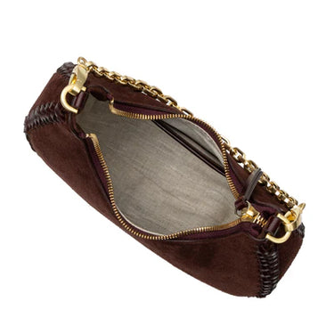 Sancia The Zatka Bag in Espresso Suede