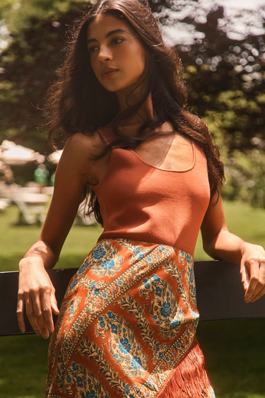 Hunter Bell Allyne Skirt in Glen Brown