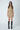 JS71 Shania Faux Leather Dress in Light Beige