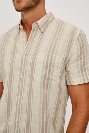 Rails Fairfax Shirt in Heather Dune Stripe
