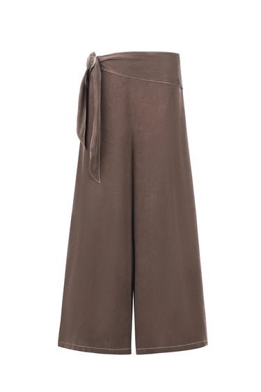 Sancia The Luna Cupro Pants in Truffle