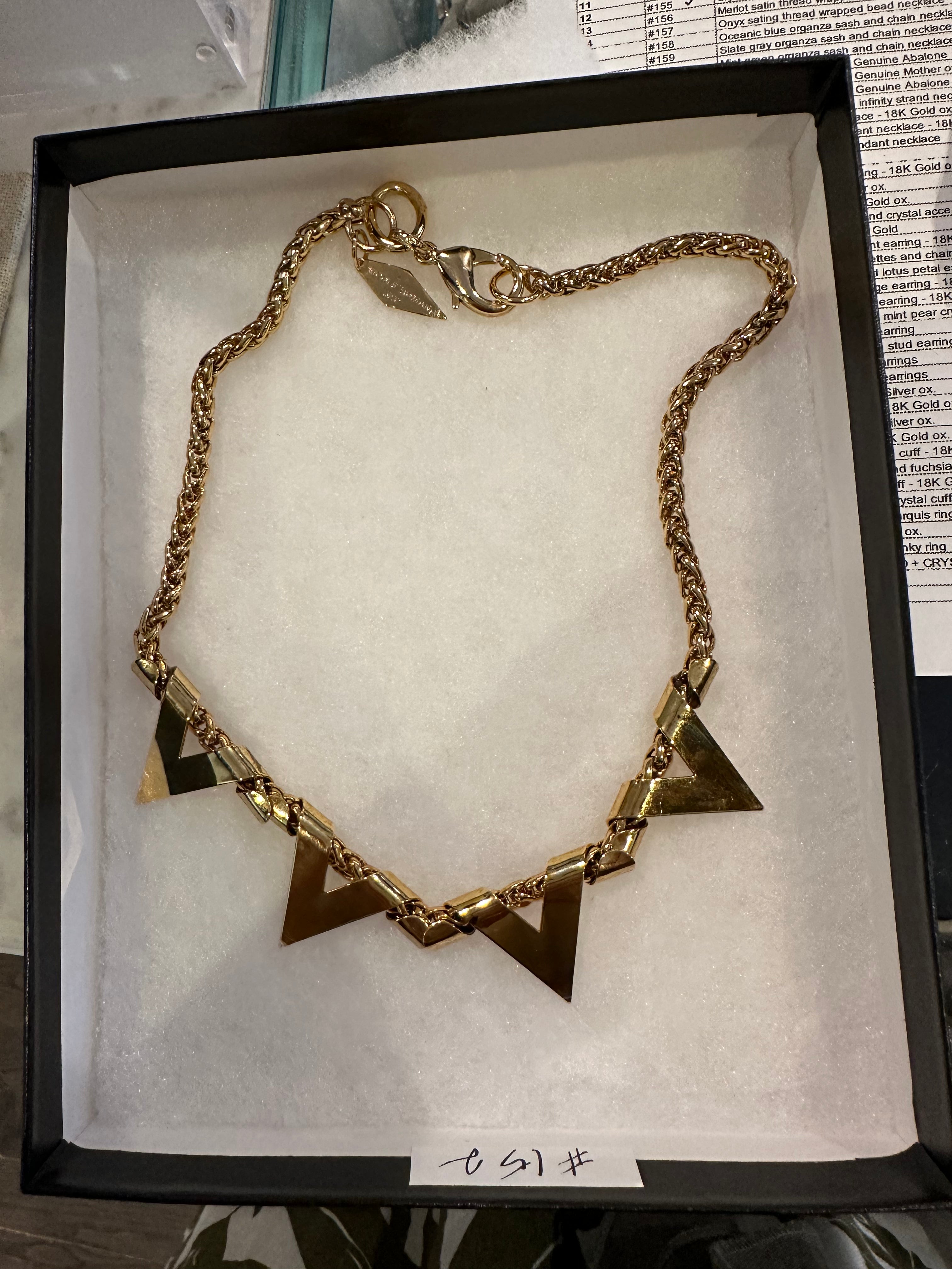 Nicole Romano Multi Wrapped Triangle Necklace