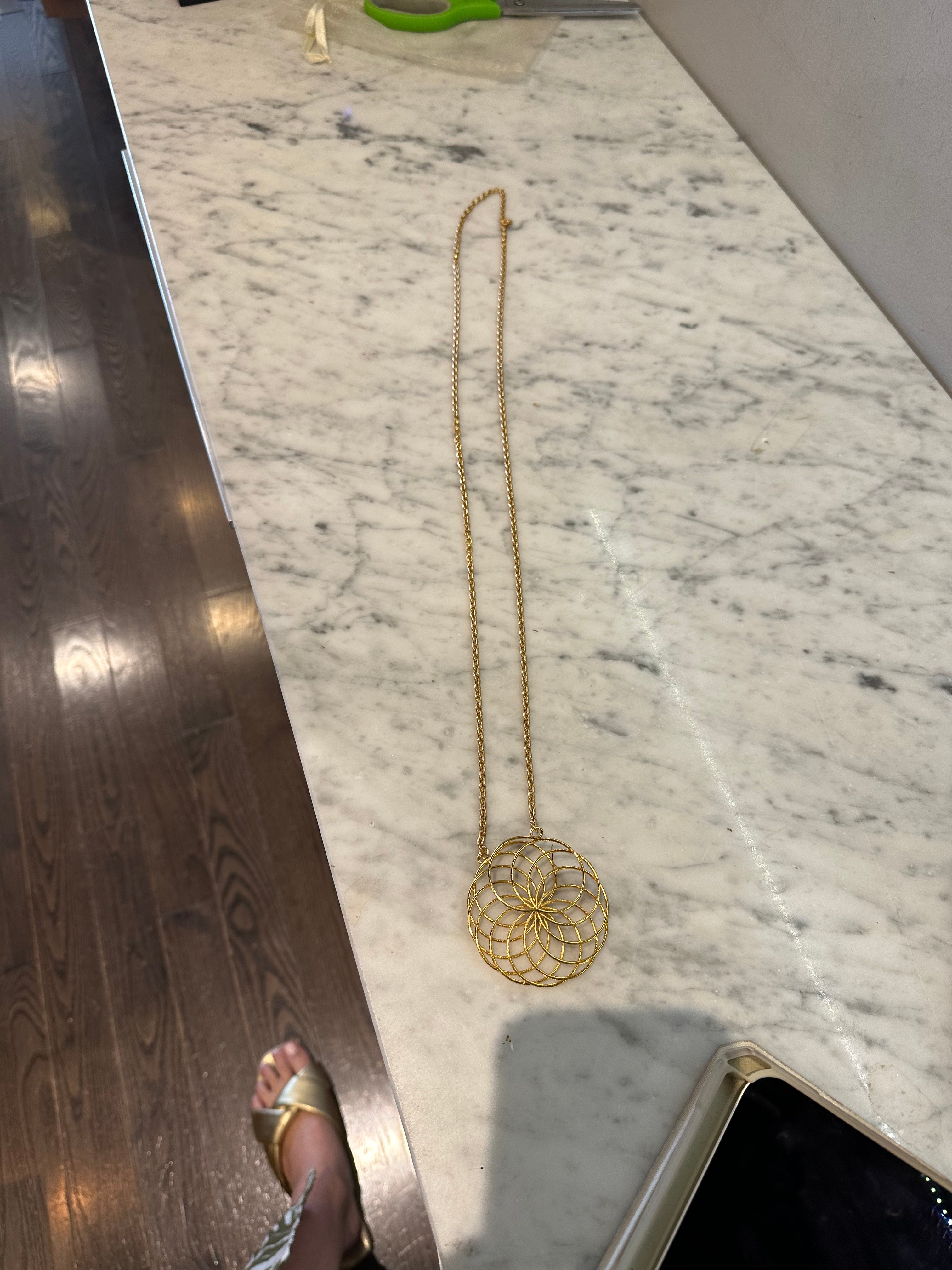 Nicole Romano Spiral Pendant Necklace