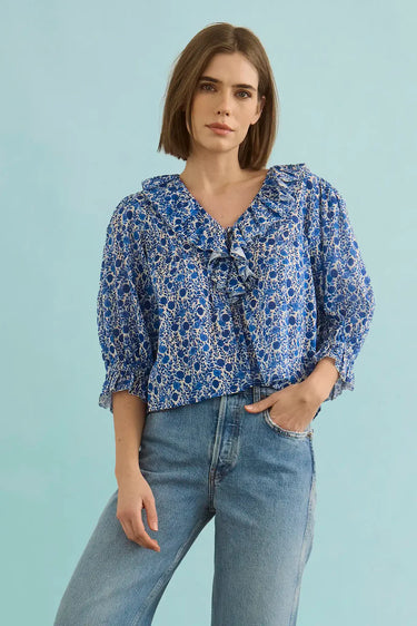 Hunter Bell Imogen Top in Bermuda Blooms