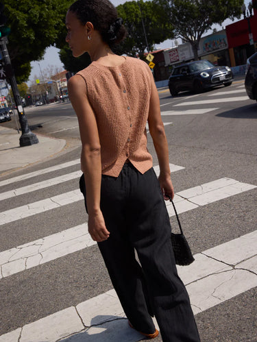 Nation Jacqueline Tank in Mocha