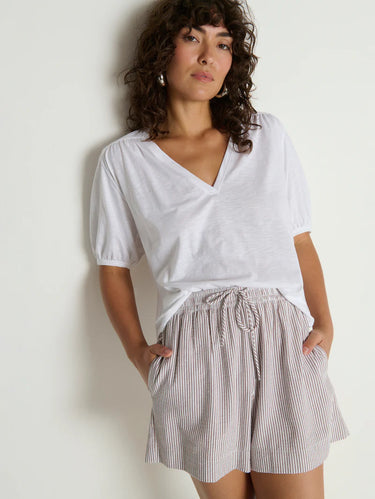 Nation Josie Short in Praline Stripe