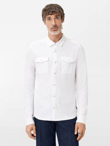 John Varvatos Arvon Western Shirt in White