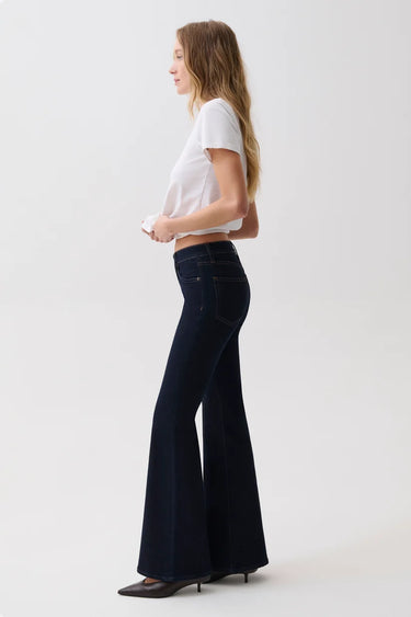 Pistola Kinsley Mid Rise Ultra Flare in Night Flight