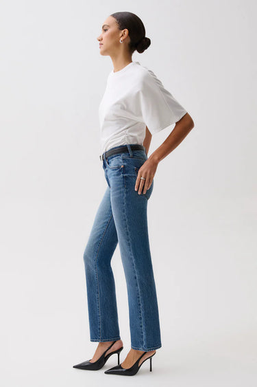 Pistola Aleks Mid Rise Straight Leg in Sea Salt