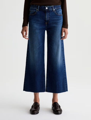 AG Saige Wide Leg Crop Jean in Hard Bop