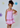 Design History for Girls Tie-Shoulder Smocked Dress in Fuchsia Combo