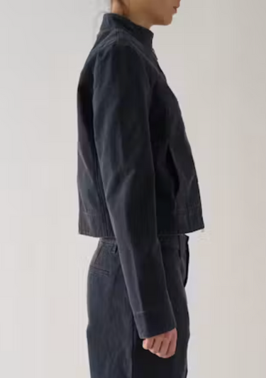 Still Here Car Jacket in Navy Canvas