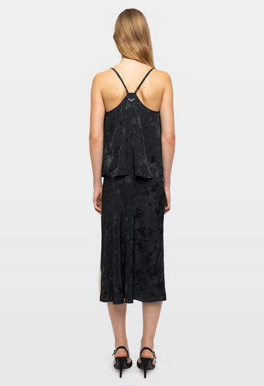 Zadig & Voltaire Jayla Silk Skirt in Gloom