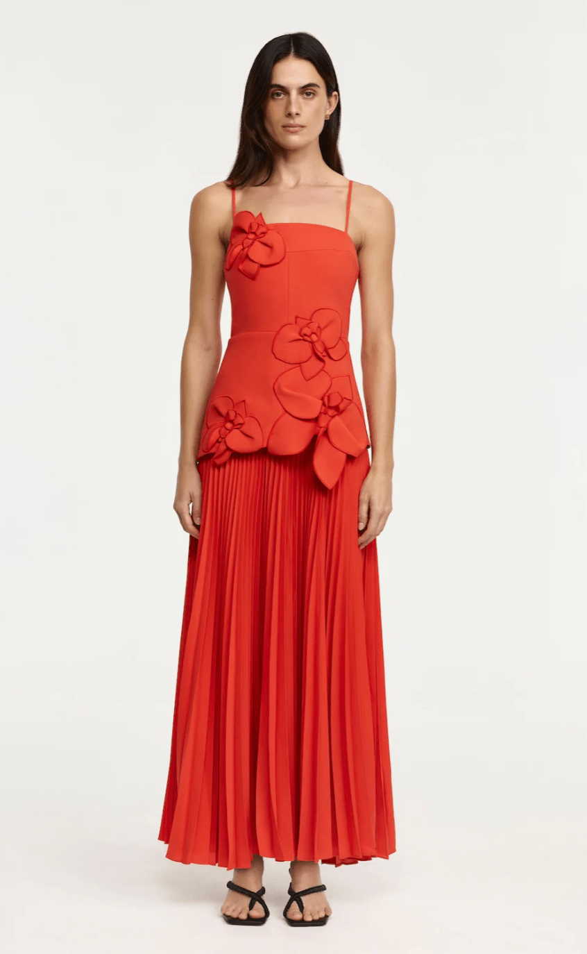 red acler dress Esher Maxi Dress