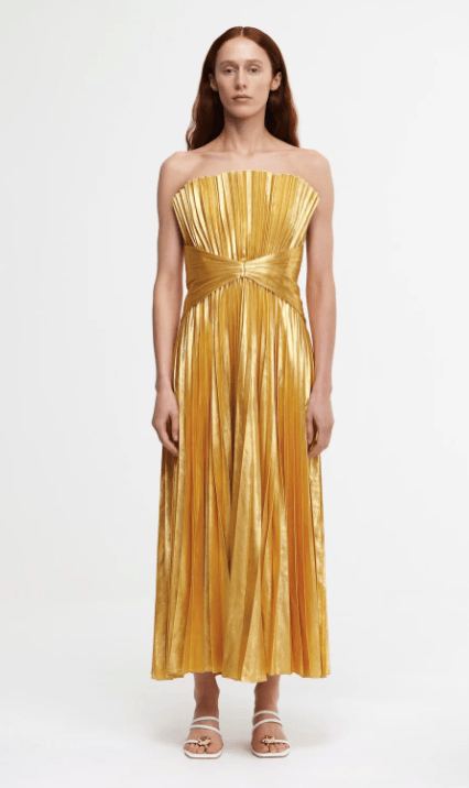 Acler Women's Midi Dress - Metallic - Casual Dresses Acler Women's Midi Dress - Metallic - Casual Dresses
