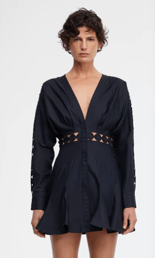 Acler Keeling Mini Dress in Black - Estilo Boutique