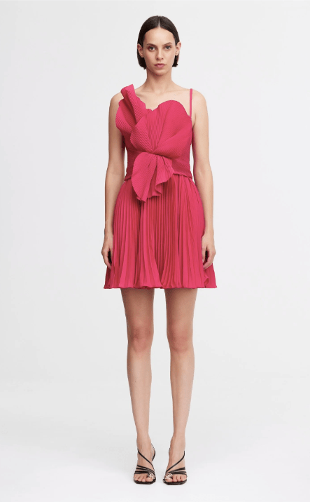 Acler Newtie Mini Dress Berry Pink - Estilo Boutique Acler Newtie Mini Dress Berry Pink - Estilo Boutique