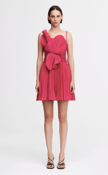 Acler Newtie Mini Dress Berry Pink - Estilo Boutique