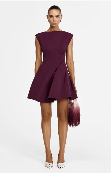 Acler Piddington Mini Dress in Boysenberry