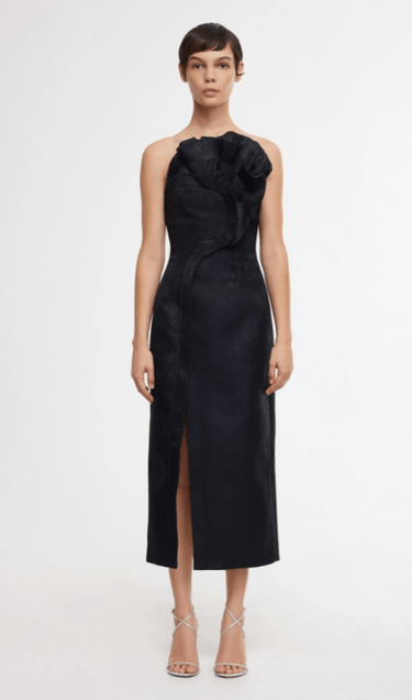 Acler Webster Midi Dress in Black - Estilo Boutique