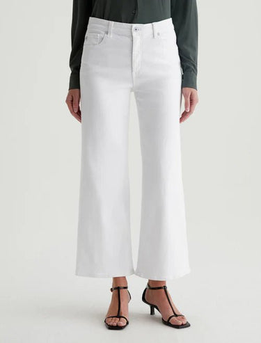 AG Saige Wide Leg Crop in Gallery White - Estilo Boutique
