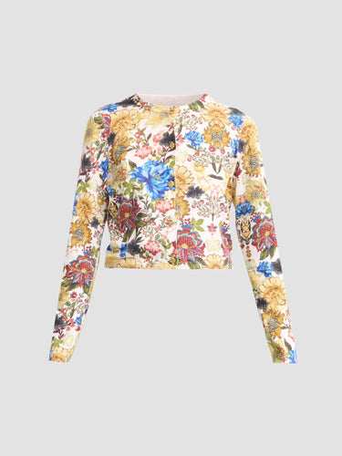Alice + Olivia Carson Cardigan in Fallen Petals