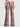Alice + Olivia Eric Snakeskin Pant in English Rose Black