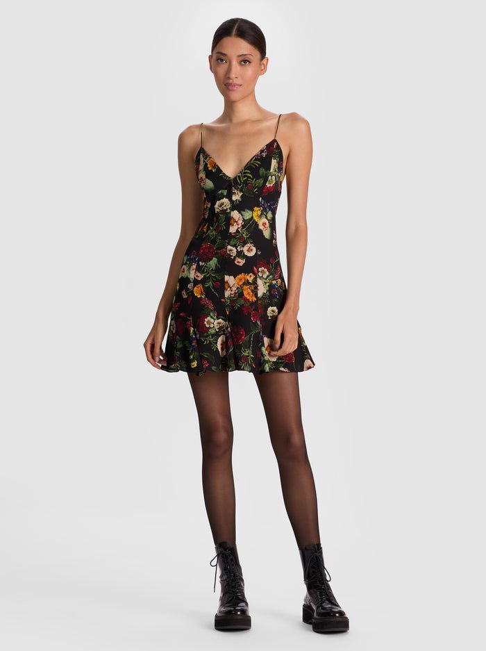 Alice + Olivia Julietta Mini Slip Dress, Size 0