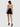 Alice + Olivia Katya Sculpted Bow Romper in Black Off White