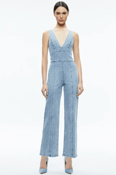 Alice + Olivia Sandra Jumpsuit in Sullivan Vintage - Estilo Boutique