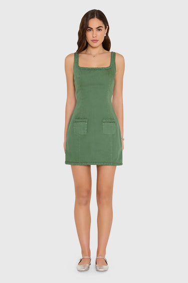 Amanda Uprichard Aiden Dress in Olive