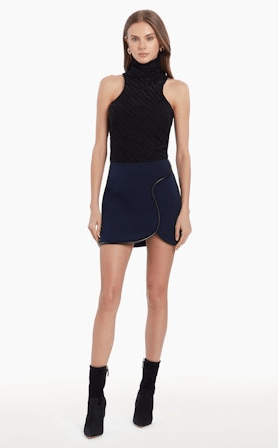 Amanda Uprichard Andie Skirt in Navy - Estilo Boutique