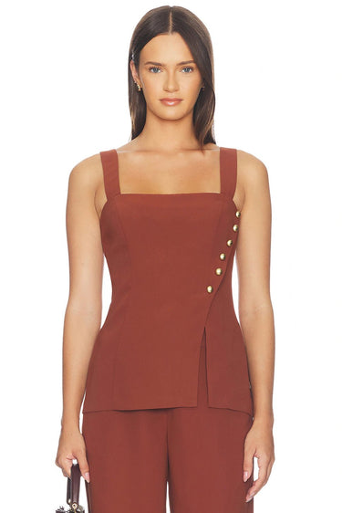 Amanda Uprichard Bernice Top in Harvest