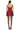 Amanda Uprichard Bethany Skort Romper in Burgundy