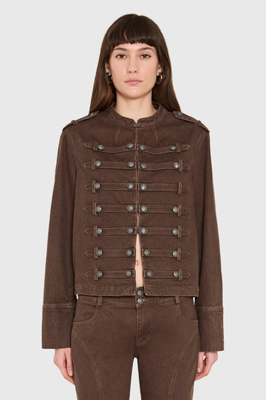 Amanda Uprichard Emma Jacket in Cocoa