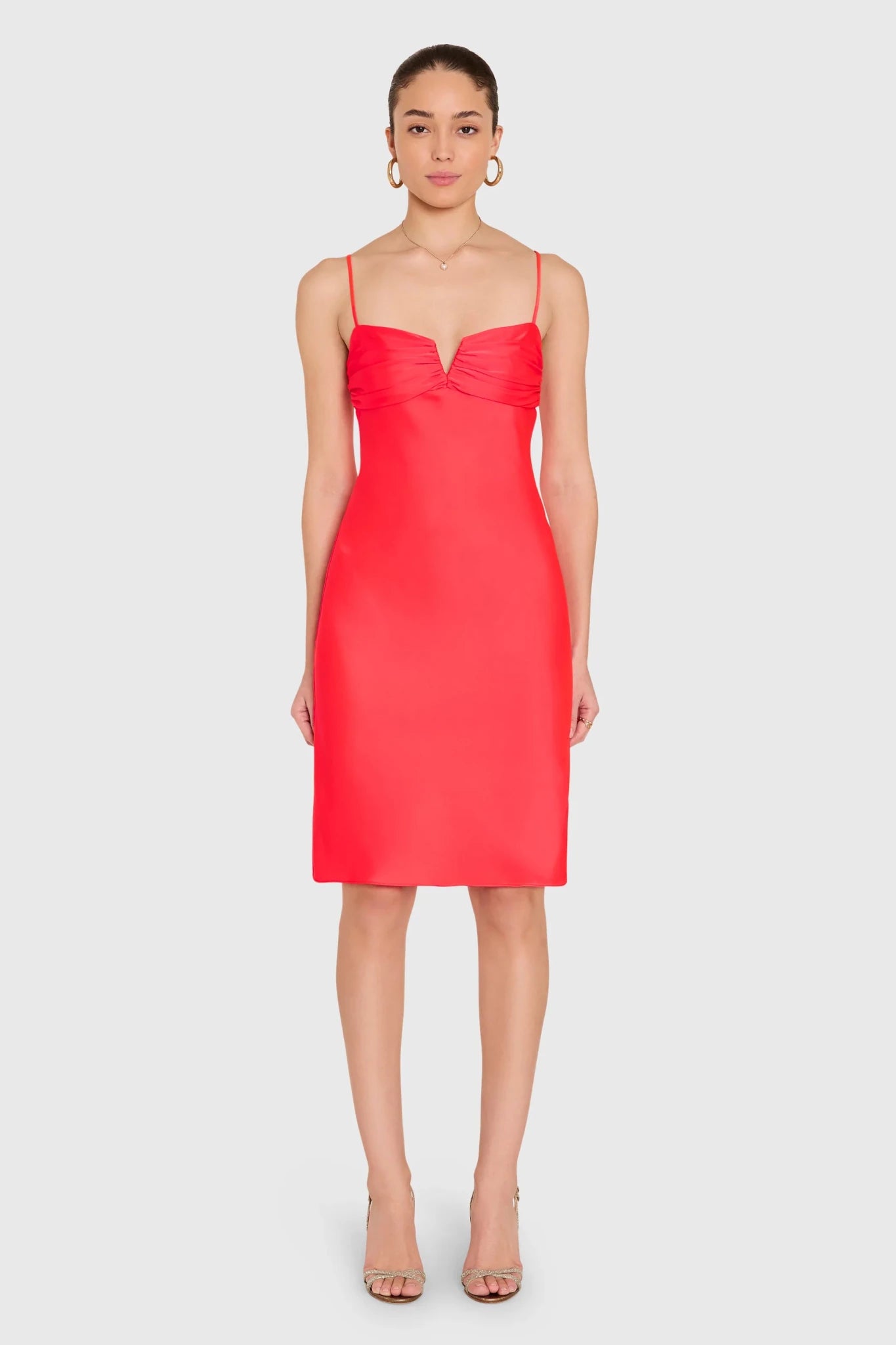 Amanda Uprichard Ira Dress in Crimson