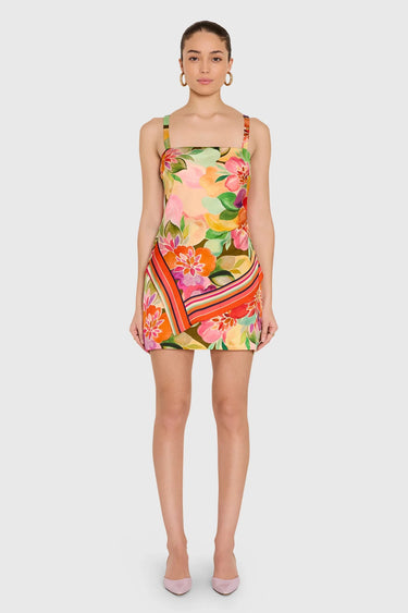 Amanda Uprichard Keyshia Dress in Dominica Scarf Print