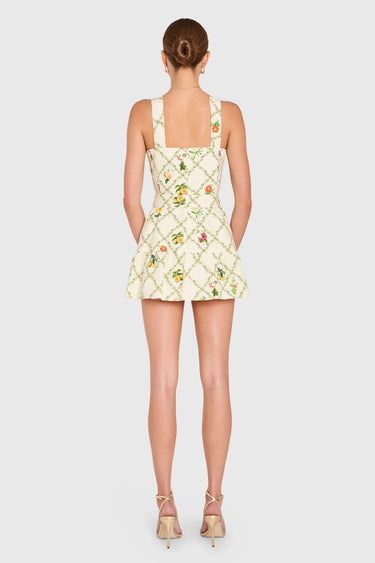 Amanda Uprichard Lena Romper in Trellis