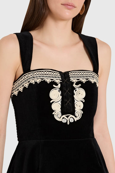 Amanda Uprichard Lottie Dress in Black