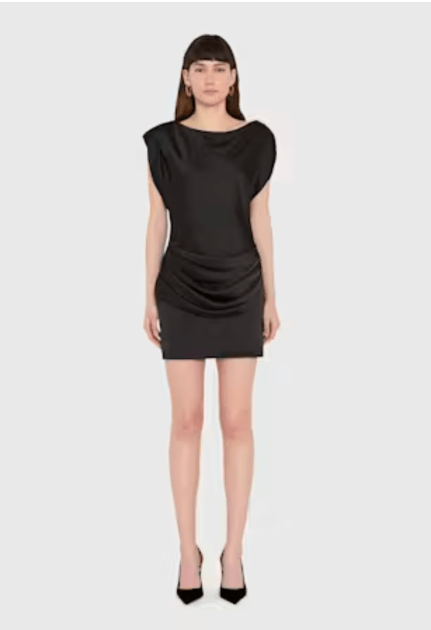 Amanda Uprichard Olandria Mini Dress in Black