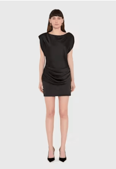 Amanda Uprichard Olandria Mini Dress in Black