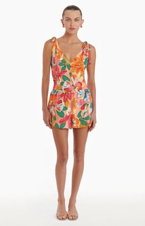 Amanda Uprichard Prescott Romper in Botanico - Estilo Boutique